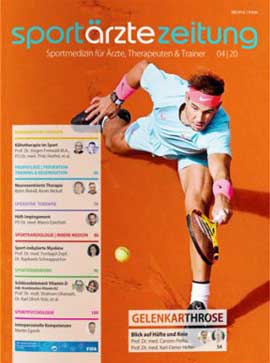 Zeitschrift-Cover der Sportärztezeitung zum Thema Höhentraining.